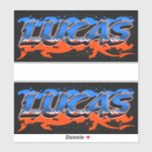 Lucas Vorname Name Graffiti Aufkleber Sticker シール (シート)