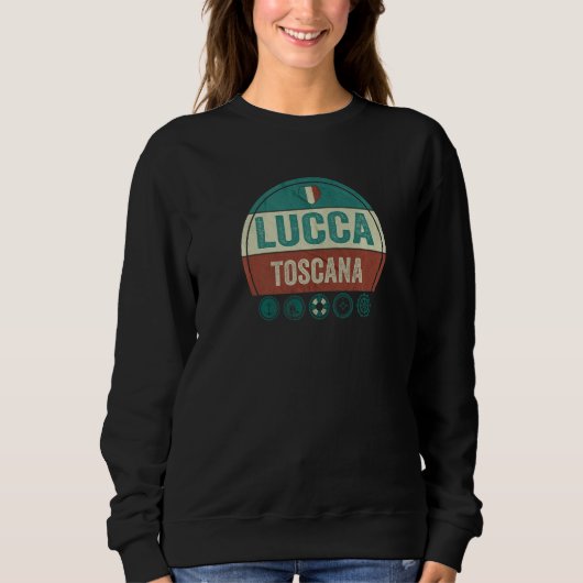 Lucca Tuscany Italy Holiday Souvenir スウェットシャツ (正面)