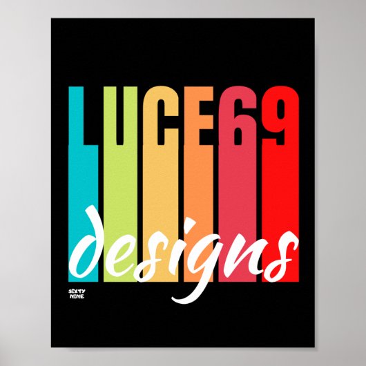 「LUCE69デザイン」ロゴポスター ポスター (正面)