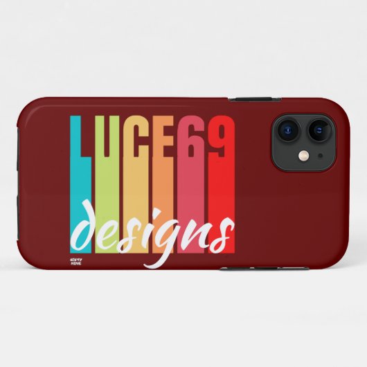 「LUCE69デザイン」ロゴ Case-Mate iPhoneケース (裏面(横))