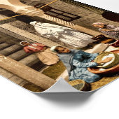 Luce Ben Aben氏、ムーア人の女性がクスクスを準備するA ポスター (角)