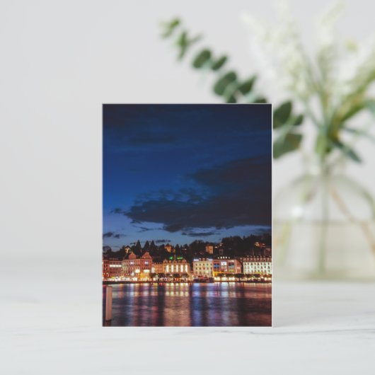 Lucerne by night ポストカード (スタンド正面)