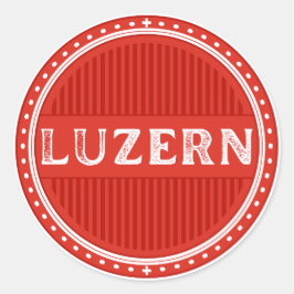 Lucerne City Pride Emblem – Swiss Identity ラウンドシール