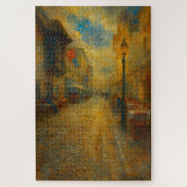 Lucerne Switzerland Old Town Twilight Art Puzzle ジグソーパズル