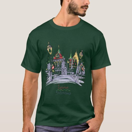 Lucerne Switzerland - T-Shirt  Tシャツ (正面)