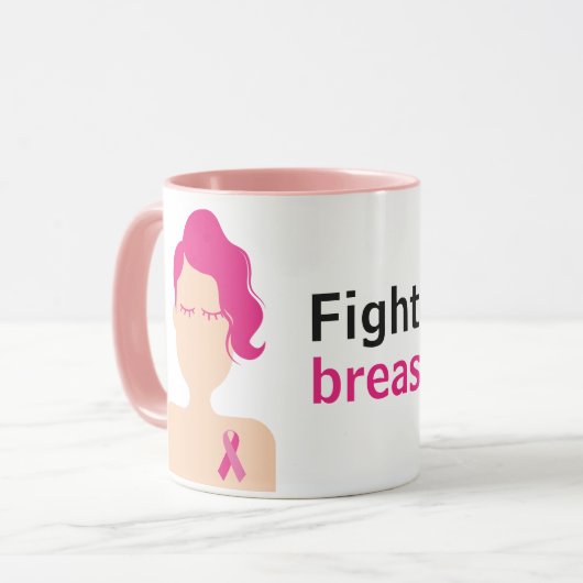 Lucha contra el cáncer de mama マグカップ (正面左)