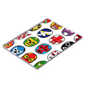 Lucha Libreのマスクのレスリング選手のメキシコレスリング ノートブック (左側)