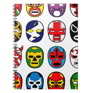 Lucha Libreのマスクのレスリング選手のメキシコレスリング ノートブック