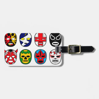 Lucha Libreのマスクのレスリング選手のメキシコレスリング ラゲッジタグ