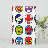 Lucha Libreのマスクのレスリング選手のメキシコレスリング 便箋 (スタンド正面)