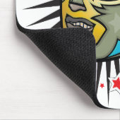 Lucha Libreのメキシコレスリングのマスク マウスパッド (コーナー)