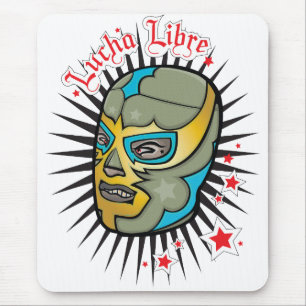 Lucha Libreのメキシコレスリングのマスク マウスパッド