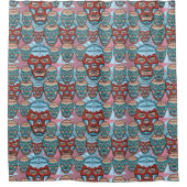 Lucha Libreのメキシコレスリング選手のシャワー・カーテン シャワーカーテン (正面)