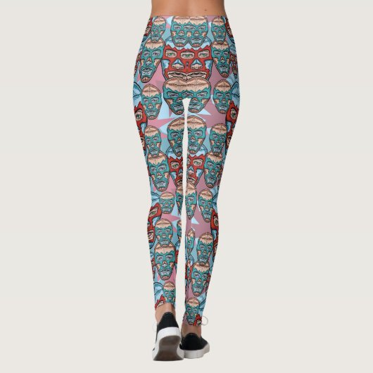 Lucha Libreのメキシコレスリング選手のLuchadorのレギンス レギンス (裏面)