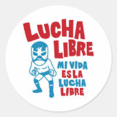 LUCHA LIBRE#89 ラウンドシール (正面)