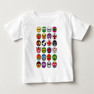Lucha Libre Luchadorのメキシコレスリングのマスク ベビーTシャツ