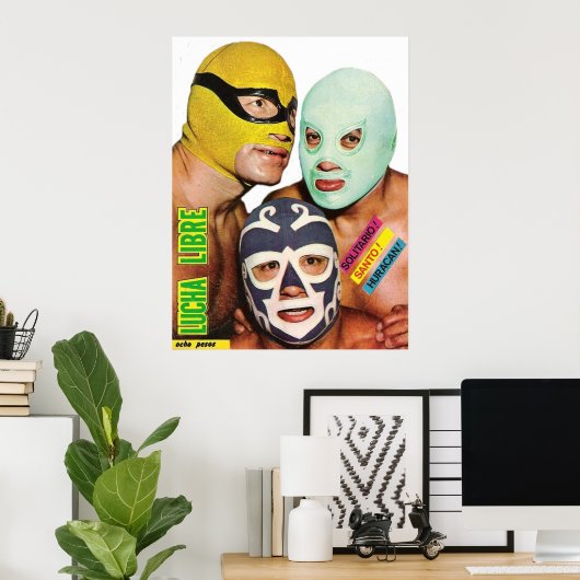 Lucha Libre Trio ポスター (ホームオフィス)