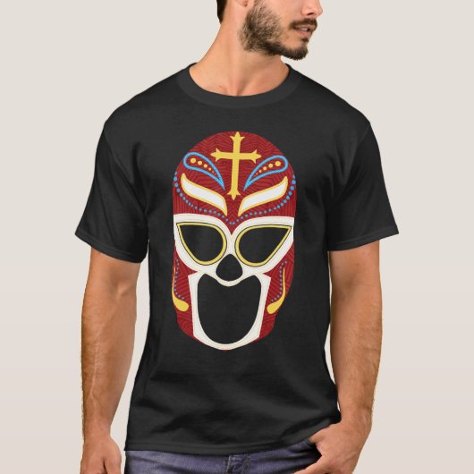 Luchador Lucha Libre MaskメキシコのレスリングファンW Tシャツ (正面)