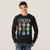 Luchador Masks Lucha Libre Tシャツ (正面フル)