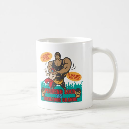 Luchador Noche コーヒーマグカップ (右)