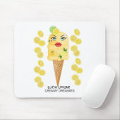 Lucia Limone Gelato Creamy Dreamies マウスパッド (マウス)