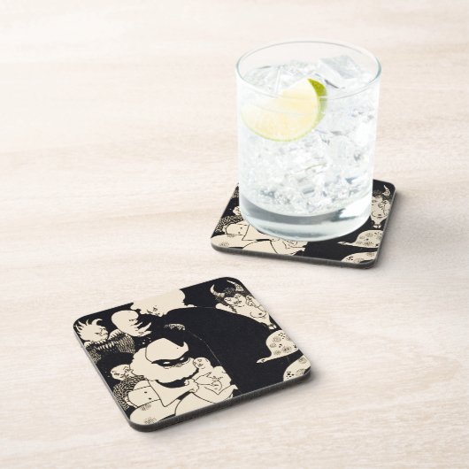 Lucianの奇妙な創造物、「リュックからのイラストレーション コースター (右側)