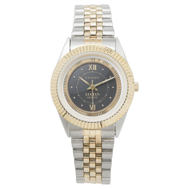 LUCIAN GENÈVE Two-Tone Luxury Watch 腕時計 (正面)