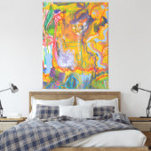 Lucidドリーマーピンクレインボーストレッチキャンバスプリント キャンバスプリント (インサイチュ (寝室))