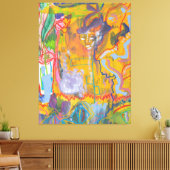 Lucidドリーマーピンクレインボーストレッチキャンバスプリント キャンバスプリント (インサイチュ (リビング))