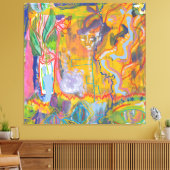 Lucidドリーマーピンクレインボーストレッチキャンバスプリント キャンバスプリント (インサイチュ (リビング))