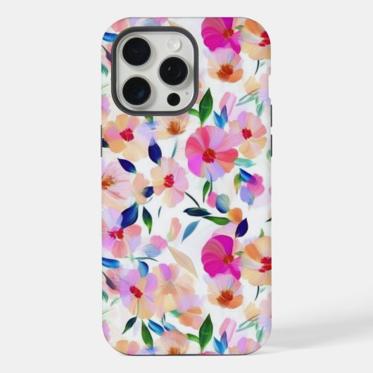 Lucid Flowers フローラル iPhone Pro 15 Max ケース (裏面)