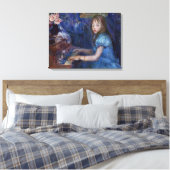 Lucie Leonの遊ピアノ(Berthe Morisot著) キャンバスプリント (インサイチュ (寝室))