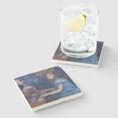 Lucie Leonの遊ピアノ(Berthe Morisot著) ストーンコースター (横)