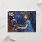 Lucie Leon at the Piano (by Berthe Morisot) カード (正面/裏面インサイチュ)