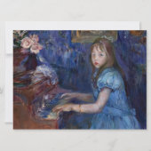 Lucie Leon at the Piano (by Berthe Morisot) カード (正面)