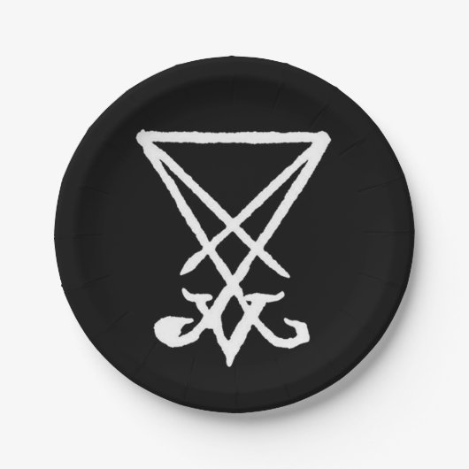 Luciferの紙皿のSigil ペーパープレート (正面)