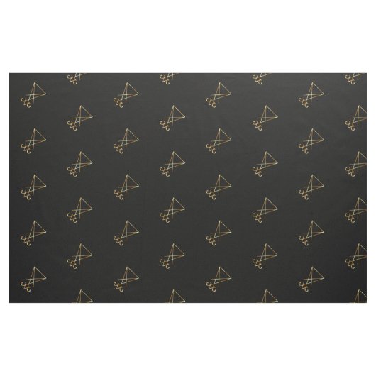 Luciferの金sigil ファブリック (ファットクウォーター)