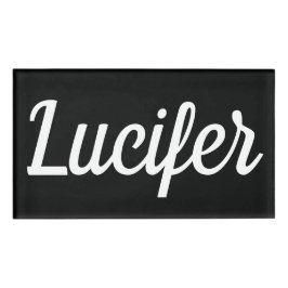Luciferの長方形磁気名前入りの記章 名札