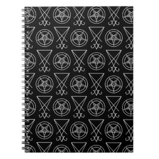 Lucifer SpiralのBaphomet & Sigilスパイラルフォトノートブック ノートブック