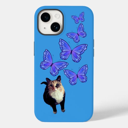 Lucille & The Butterflies Cat  Case-Mate iPhoneケース (裏面)