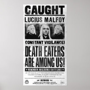 Lucius Malfoy Wanted Poster ポスター