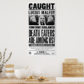 Lucius Malfoy Wanted Poster ポスター (キッチン)