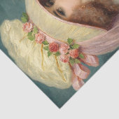 Lucius Rossiによるバラハットとファンを持つ女性 薄葉紙 (詳細)