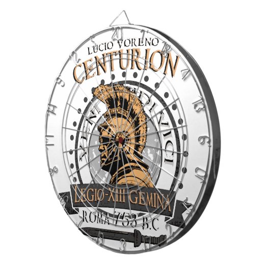 Lucius Vorenoの有名なローマの百人隊長 ダーツボード (正面右)