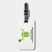 Luckはソフトウェア開発のBugdroidの要素である ラゲッジタグ (正面縦)