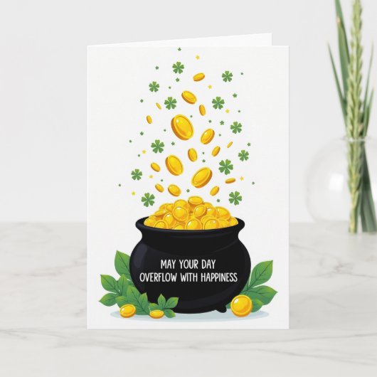 Luck And Happiness St Patricks Card カード (正面)