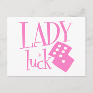 Luck Dice女性 ポストカード