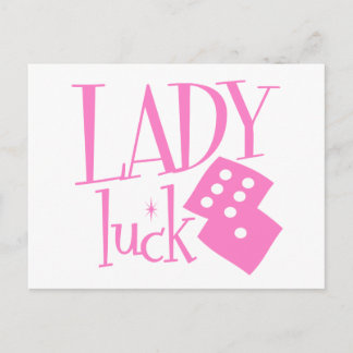 Luck Dice女性 ポストカード