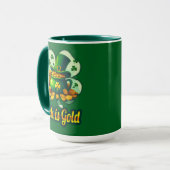 Luck Is Gold St Patrick’s Day - caneca マグカップ (正面左)