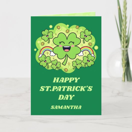 Luck & Laughter St. Patrick’s Day Card カード (正面)